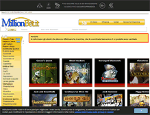 Tablet Screenshot of millionbet.it